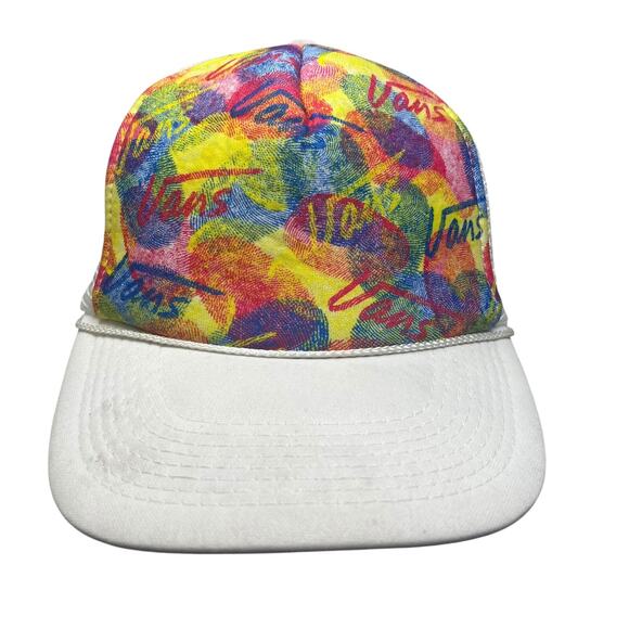 OTTO Other - Vans Trucker Hat Multicolor Graphic Snapback Cap Retro Skater Style Mesh